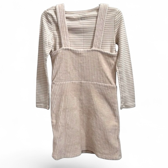OshKosh B’gosh Beige Ribbed Jumper Dress 6/6X Neutral Layering - Picture 4 of 4